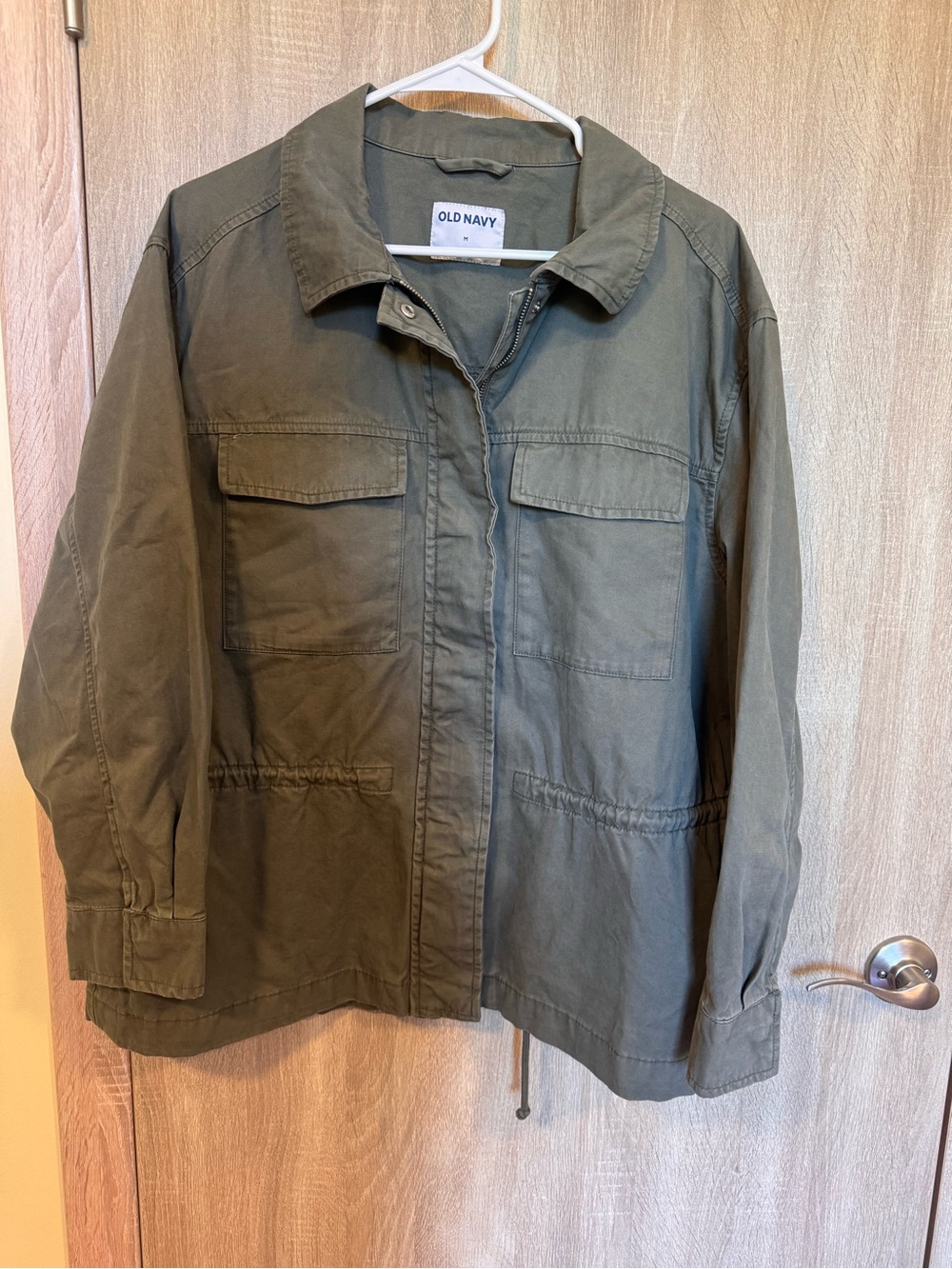 Old Navy Olive Green Utility Jacket with Front Pockets